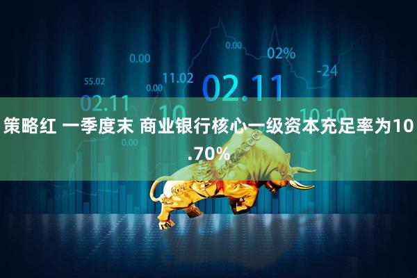 策略红 一季度末 商业银行核心一级资本充足率为10.70%