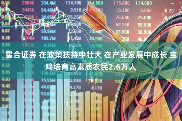 星合证券 在政策扶持中壮大 在产业发展中成长 宝鸡培育高素质农民2.6万人